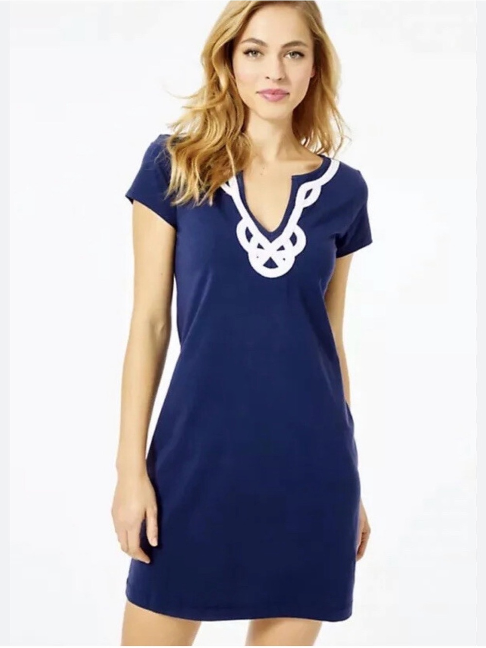 Lilly Pulitzer Brewster Dress in Navy Blue Small